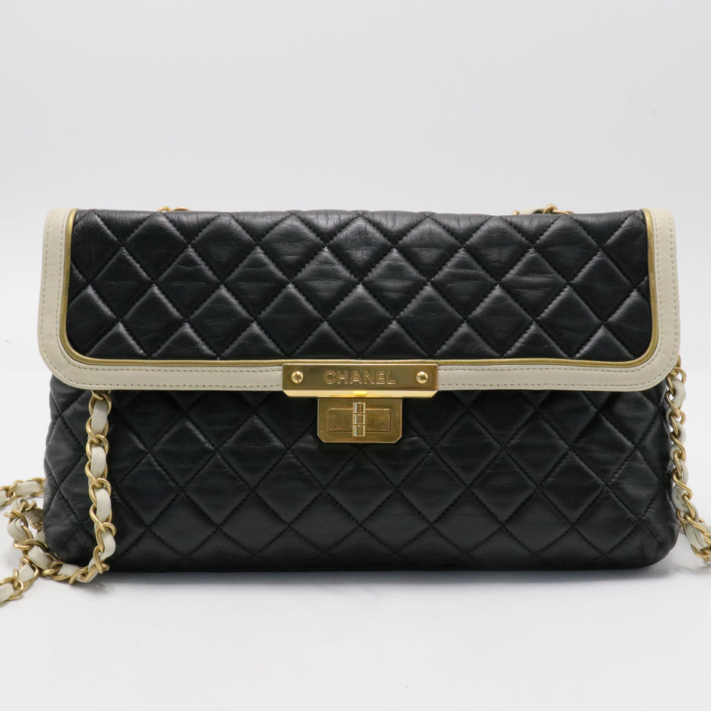 Lambskin Quilted Mademoiselle East West Flap