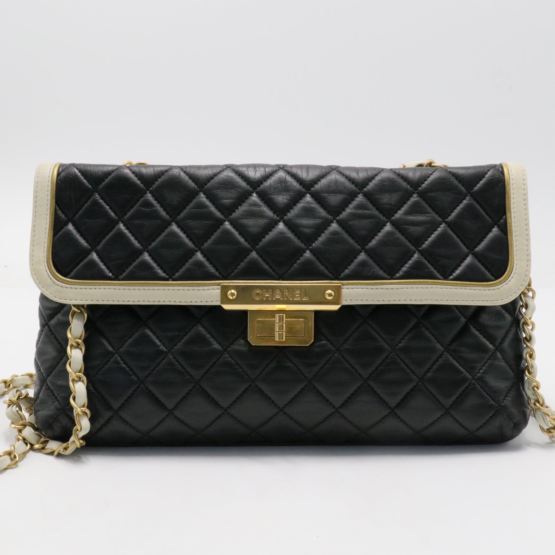 Lambskin Quilted Mademoiselle East West Flap