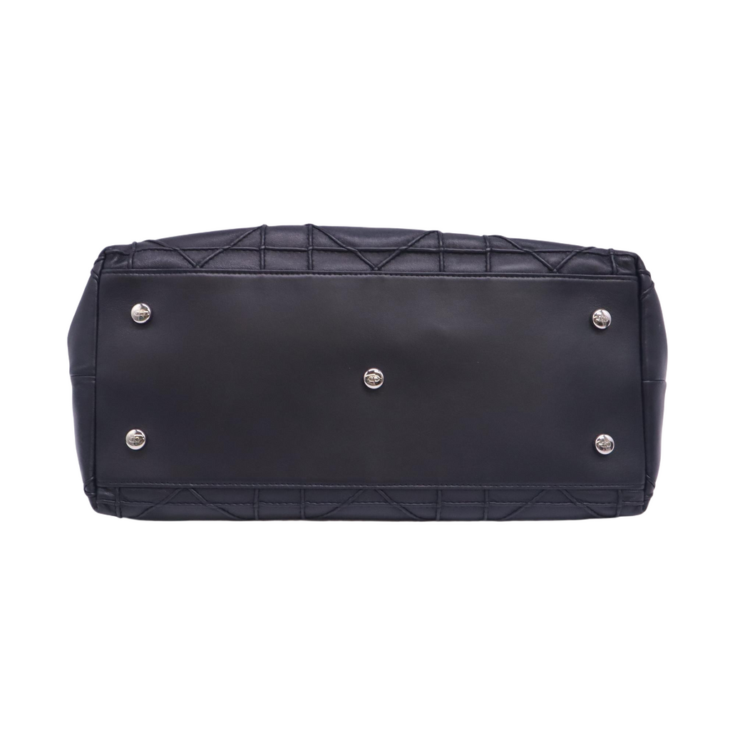 Granville Satchel Cannage Quilt Leather Medium Twins B24136
