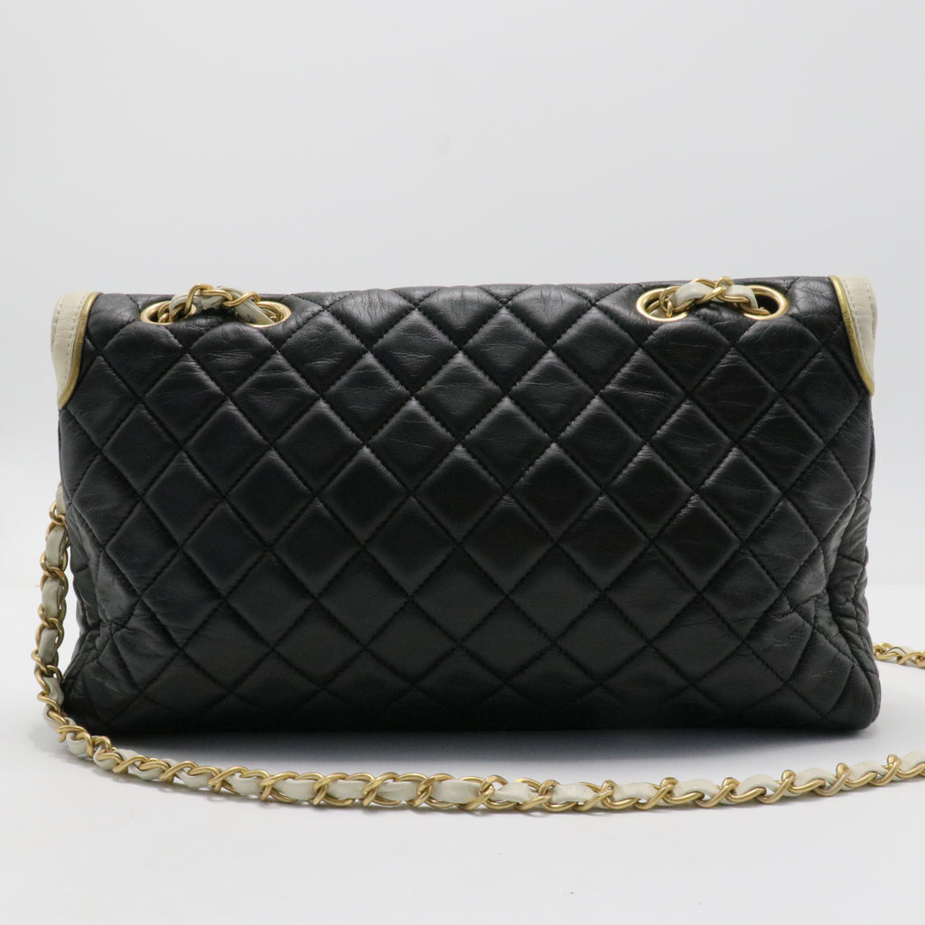 Lambskin Quilted Mademoiselle East West Flap
