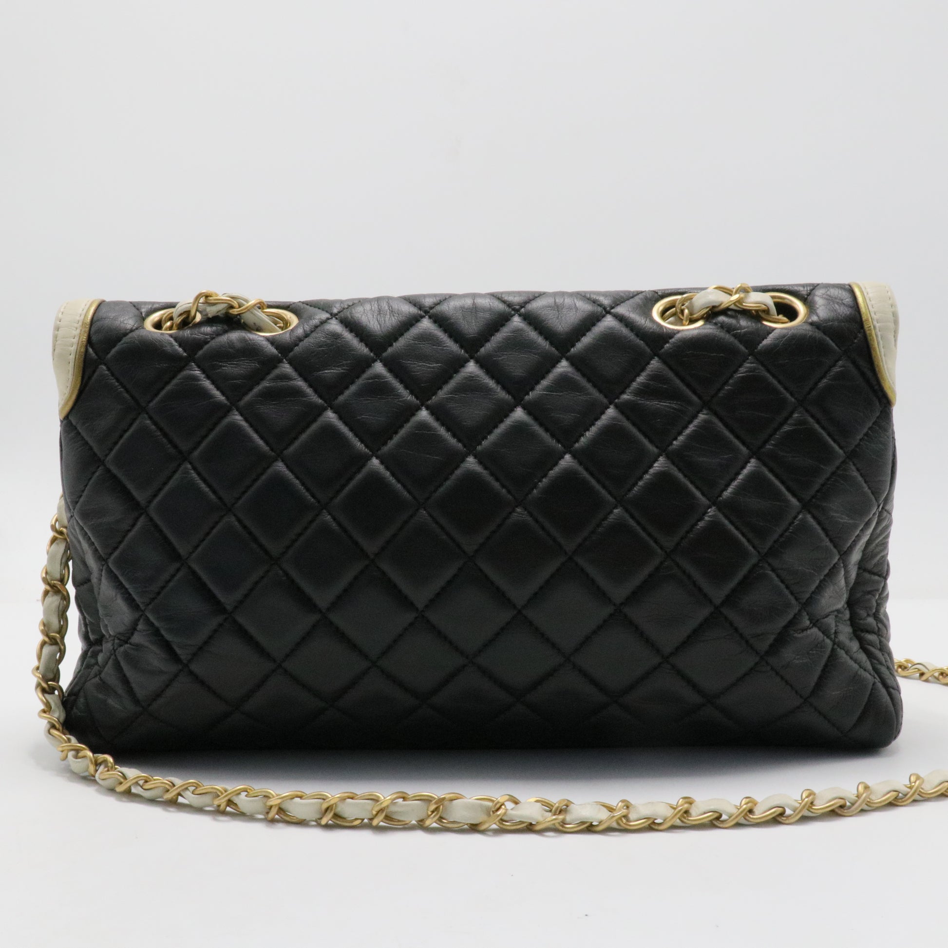 Lambskin Quilted Mademoiselle East West Flap