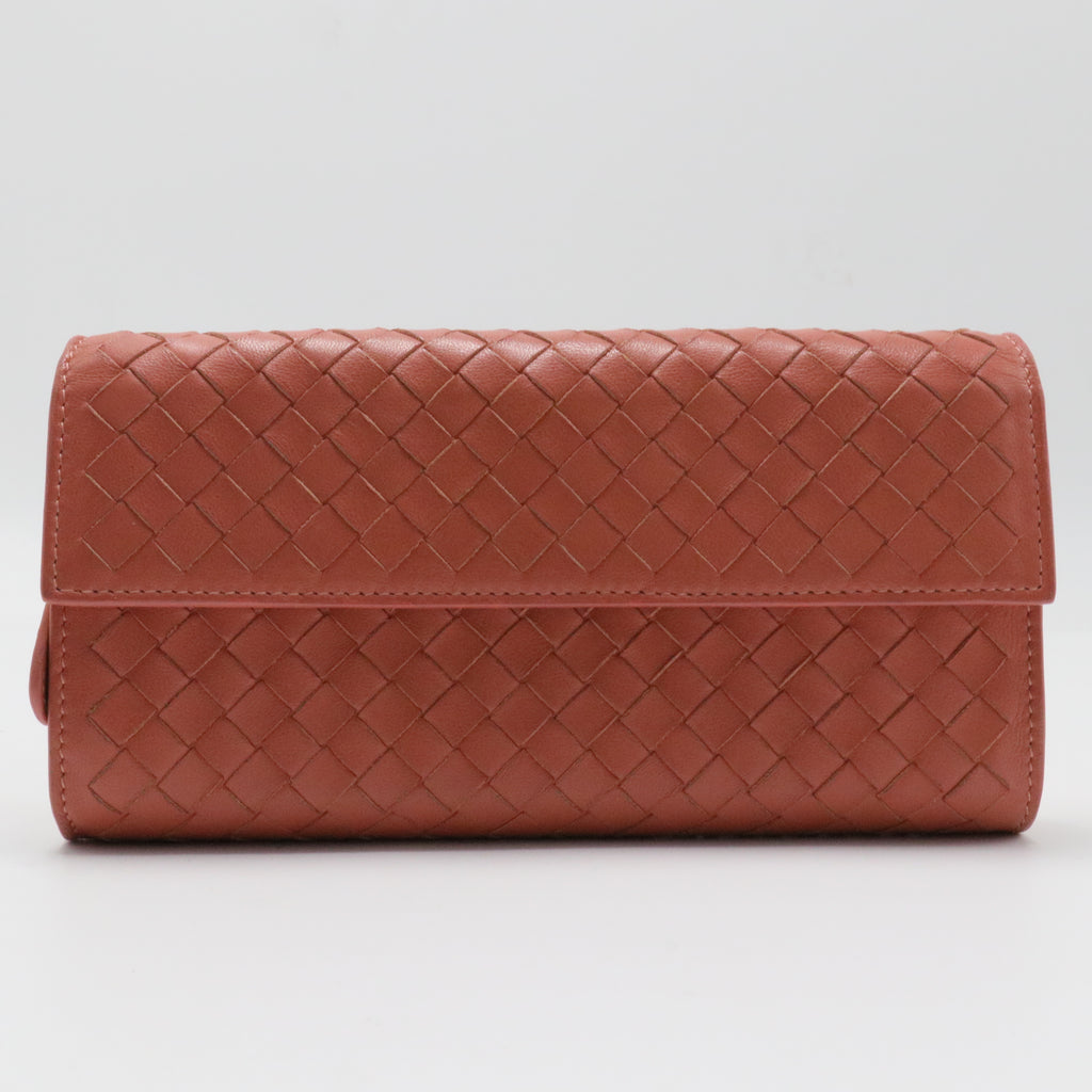Nappa Intrecciato Flap Wallet