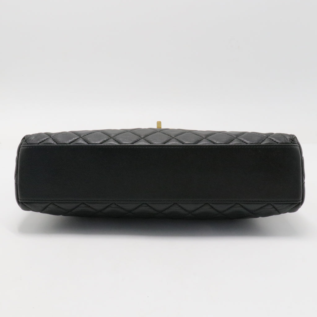 Lambskin Quilted Mademoiselle East West Flap