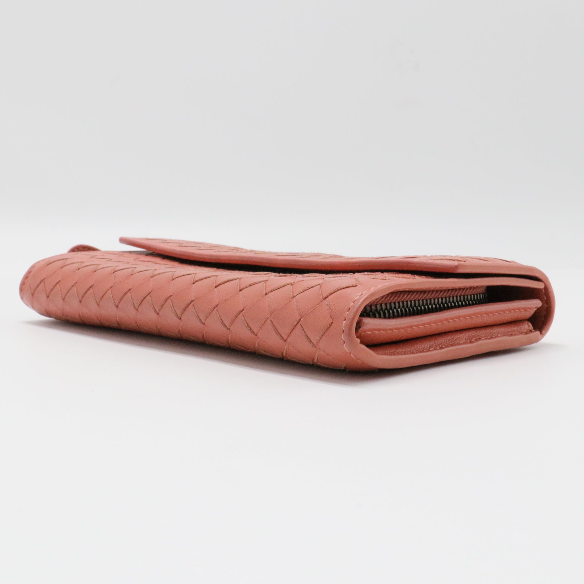 Nappa Intrecciato Flap Wallet