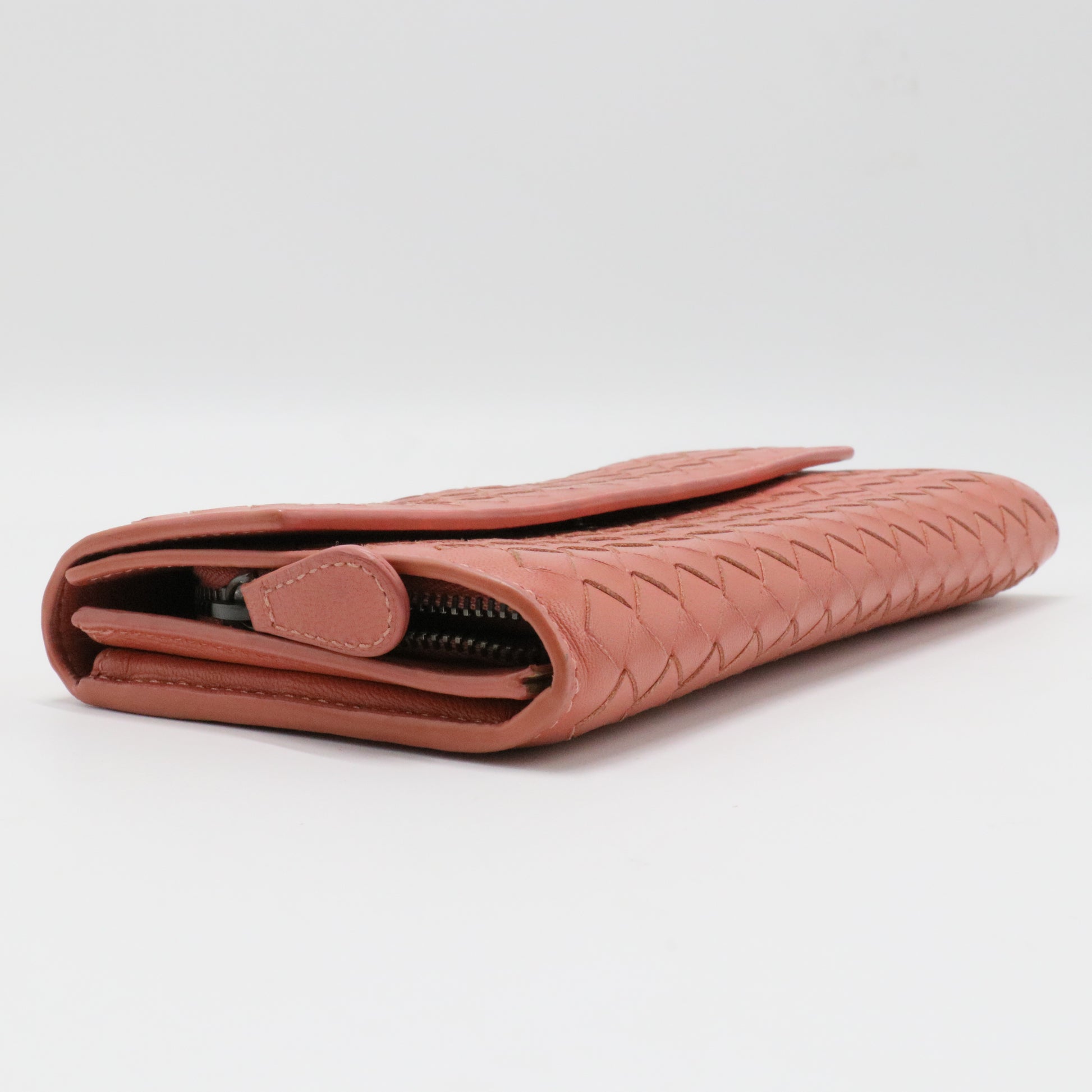 Nappa Intrecciato Flap Wallet
