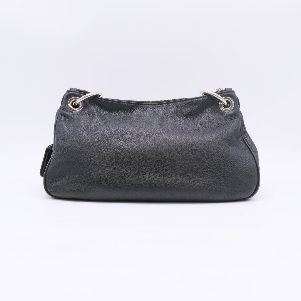 Vitello Daino Medium Belted Zip Shoulder Bag B23418