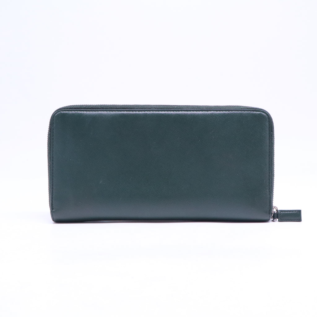 Saffiaon Leather Wallet Green W20728