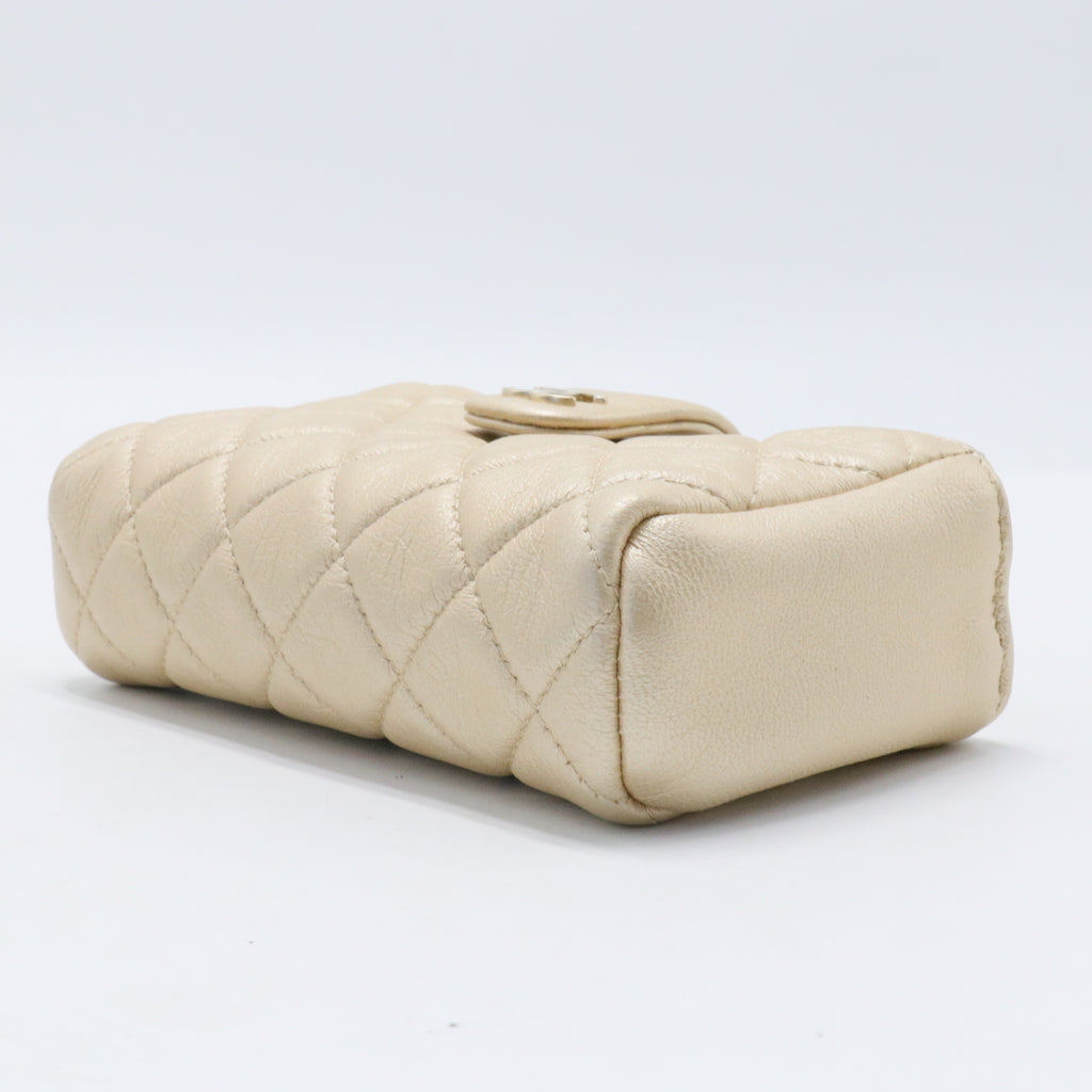 Gold Interlocking CC Logo French Purse