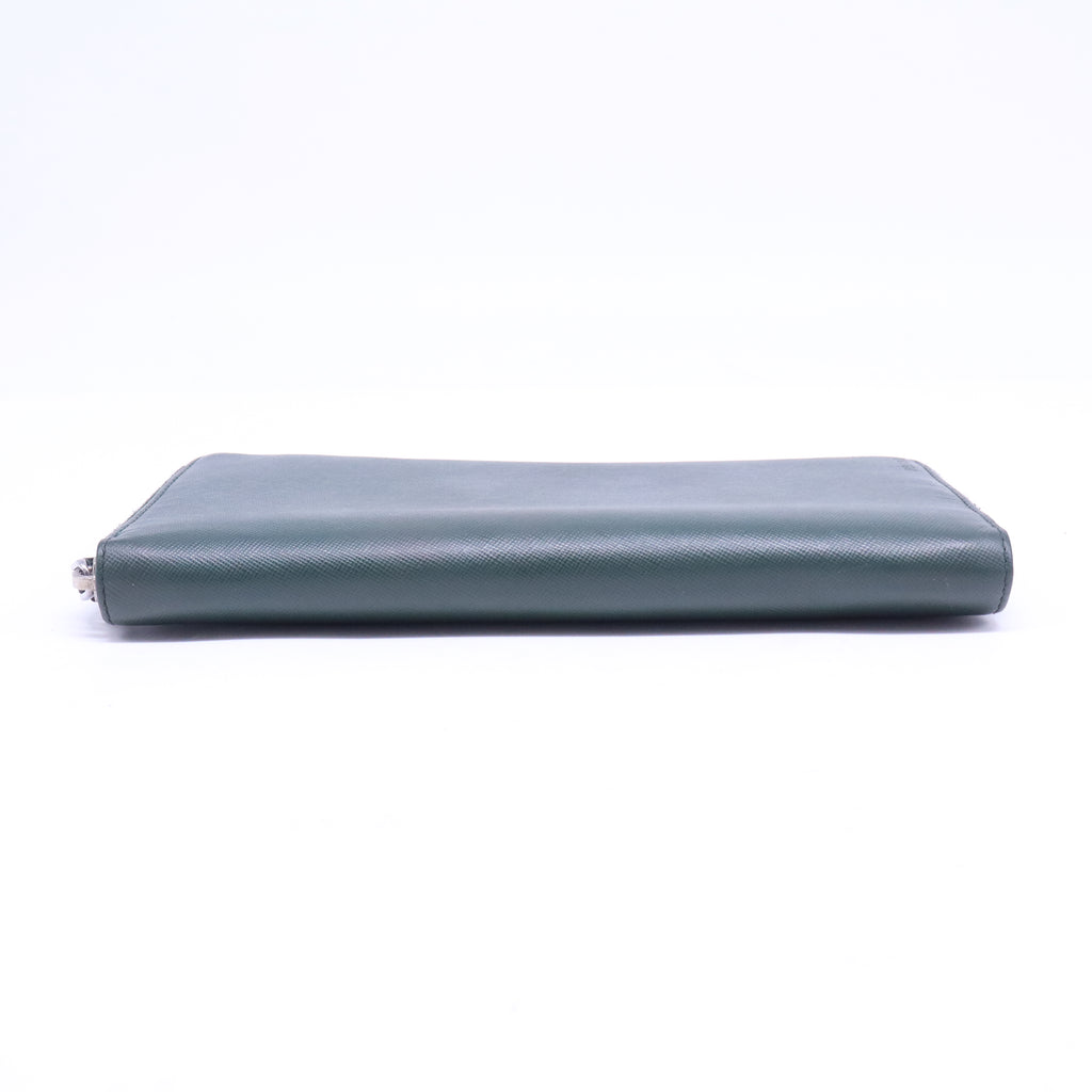 Saffiaon Leather Wallet Green W20728