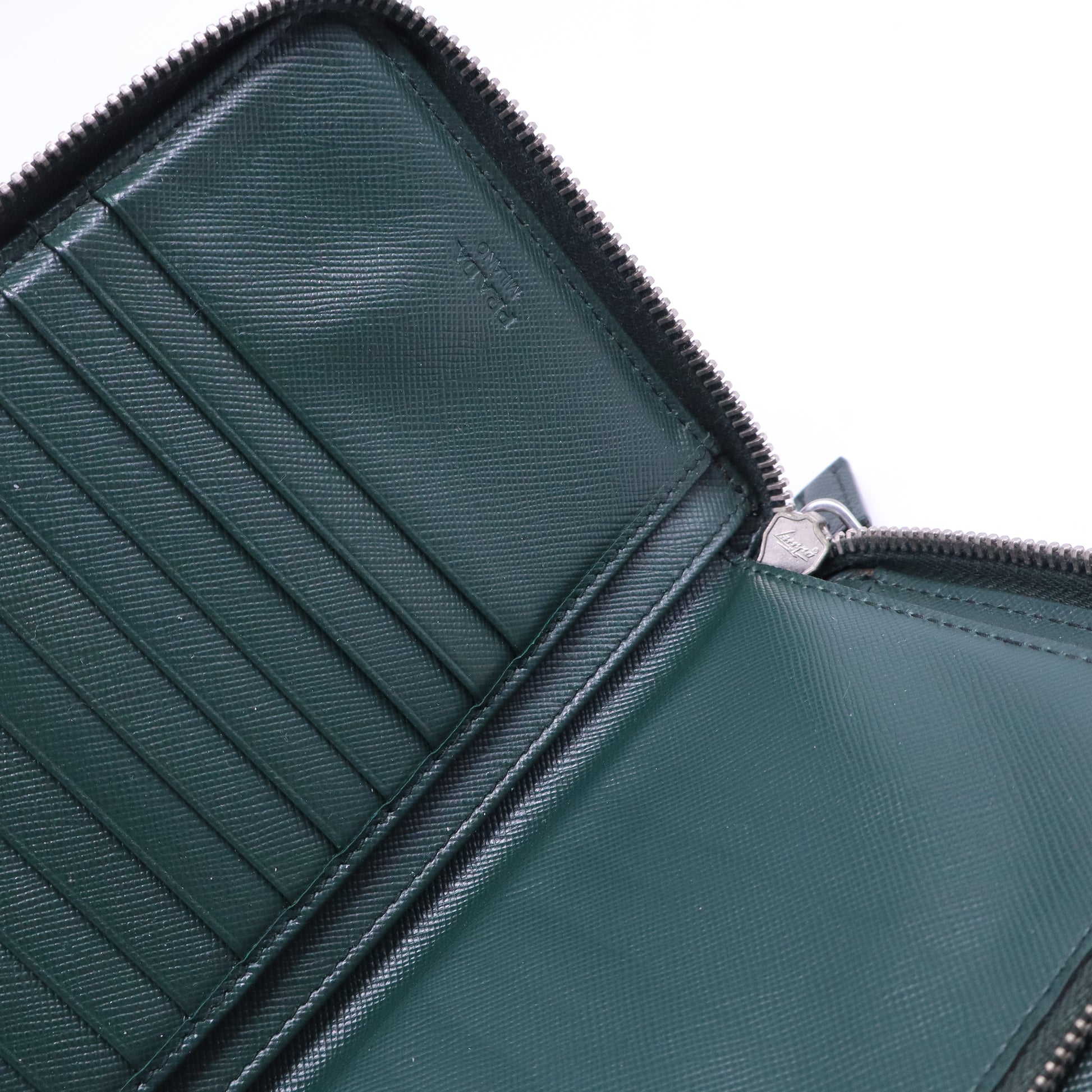 Saffiaon Leather Wallet Green W20728