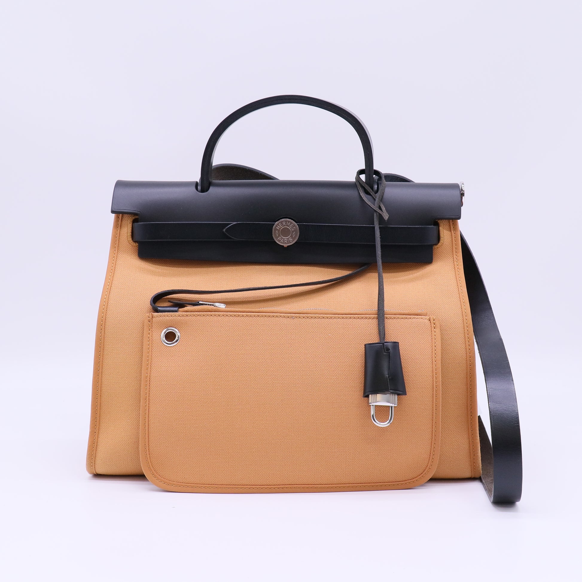 Vache Hunter Toile Herbag Zip 31 PM Jaune D'Or Bleu Izmir twins B22093