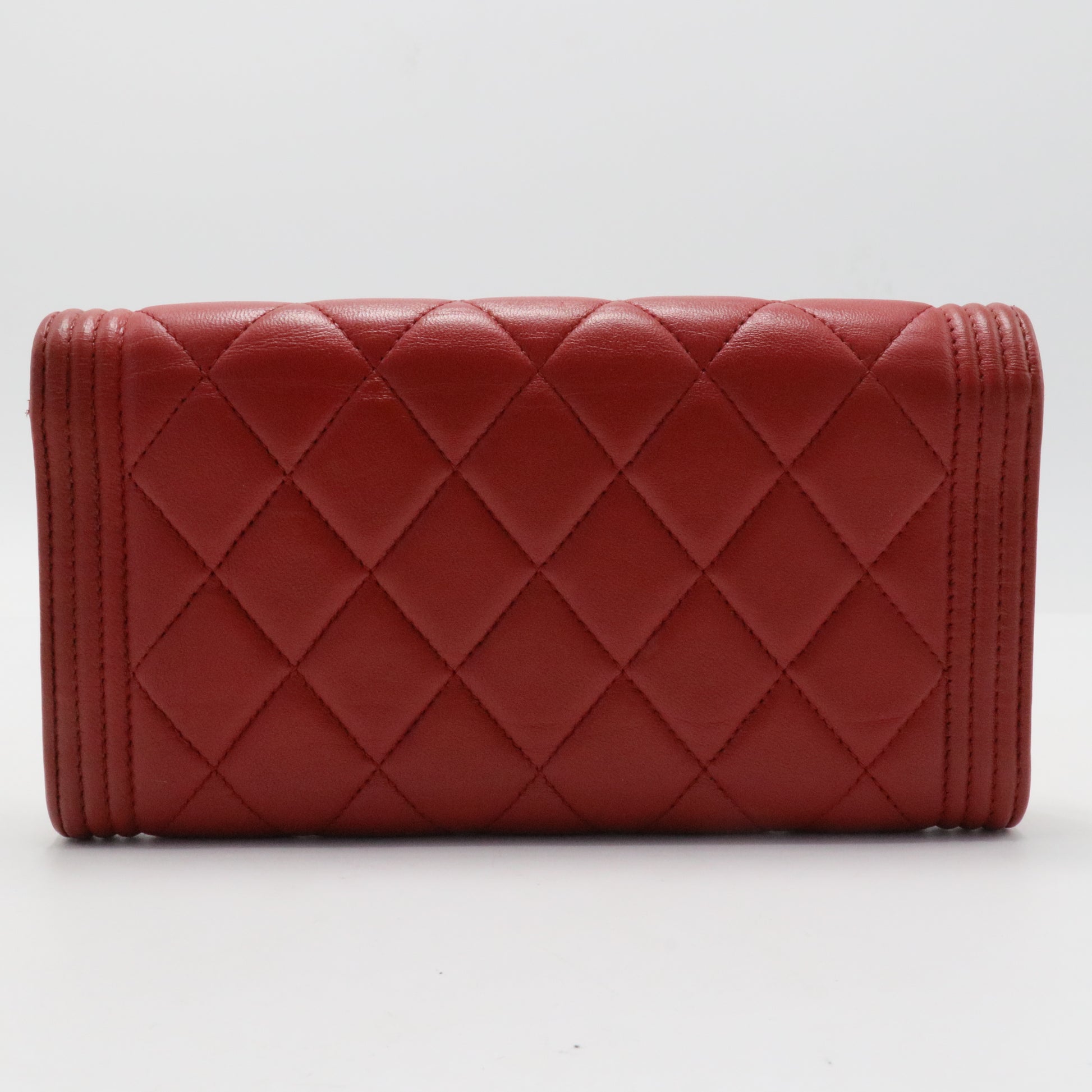 Boy Flap Wallet Quilted Caviar Long