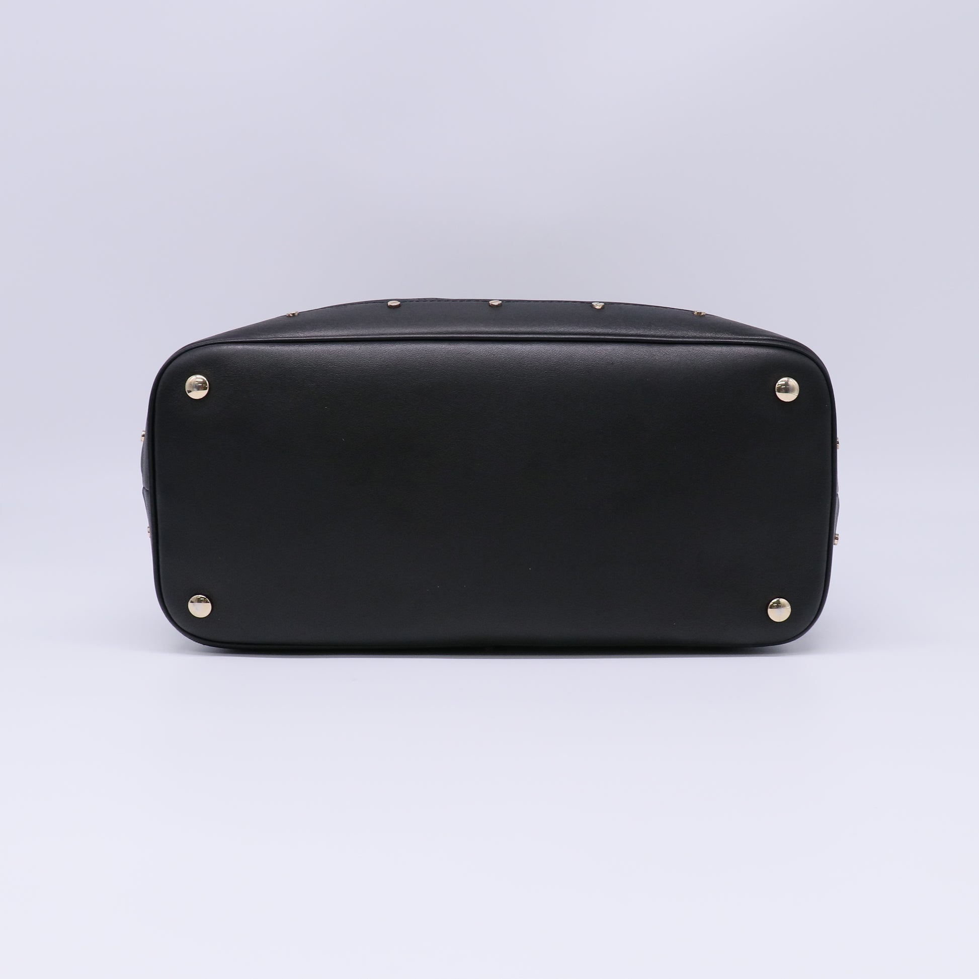 Gianni Versace Couture Black Leather Tote Bag B22063