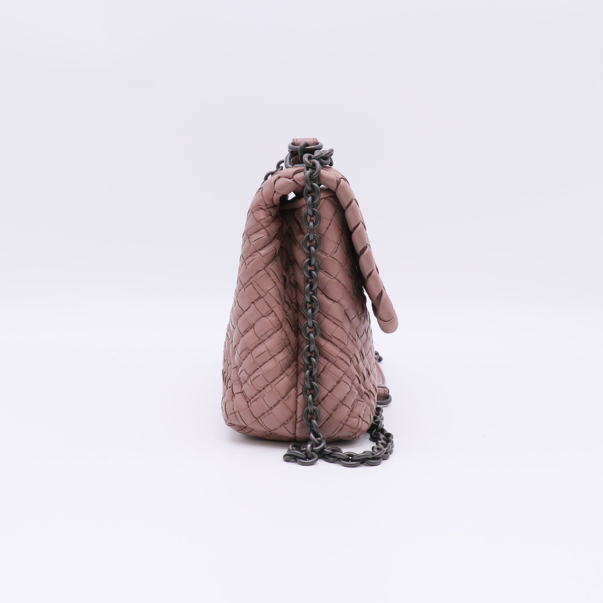 Bottega Veneta Intrecciato Stitched Small Olimpia Shoulder Bag B23471