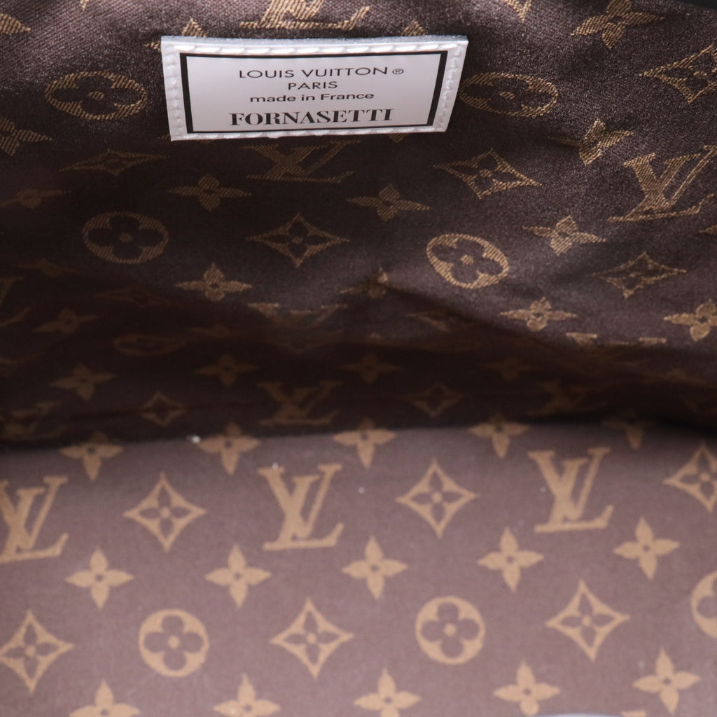 Noe Handbag Limited Edition Fornasetti Architettura Print Leather and Monogram Canvas MM Twins