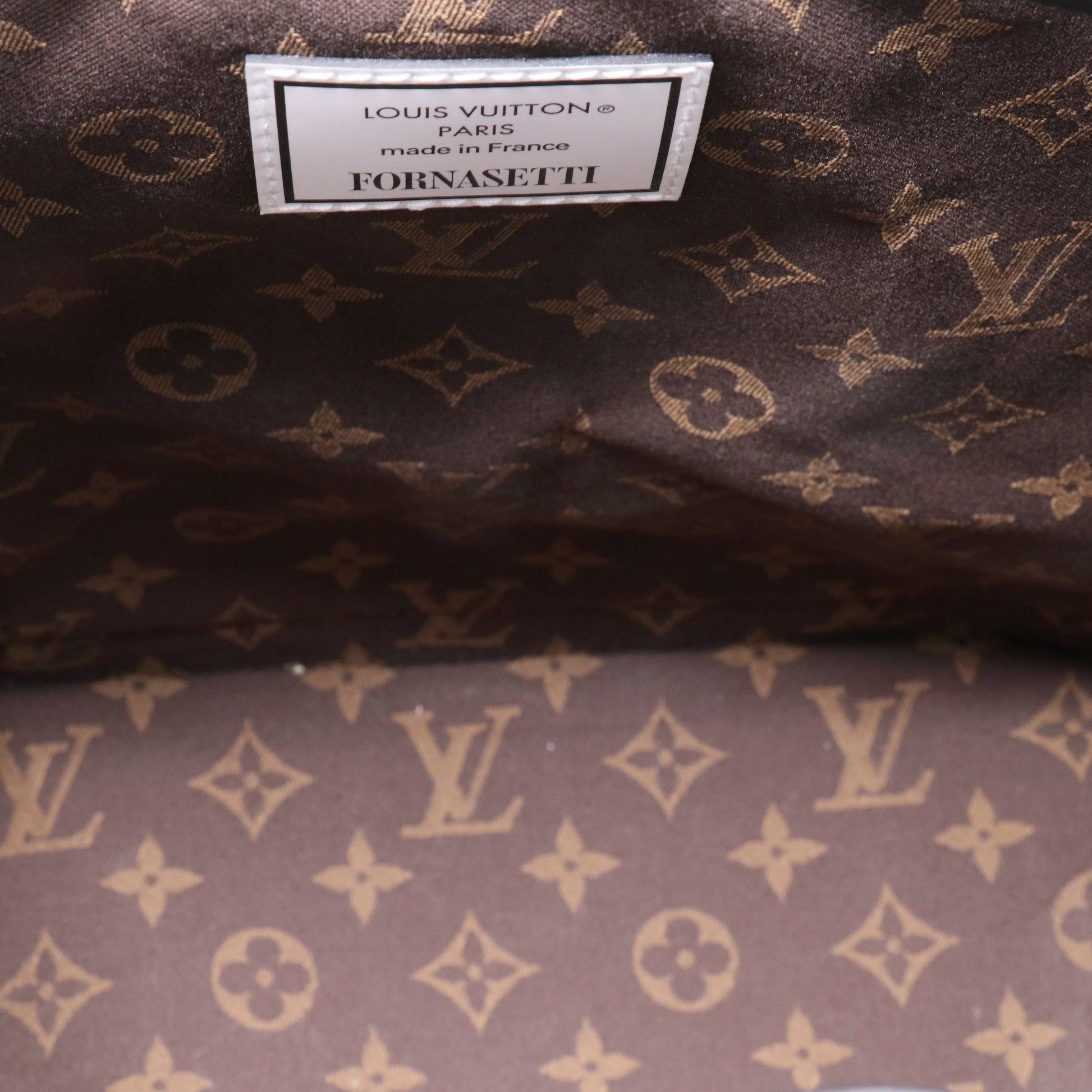 Noe Handbag Limited Edition Fornasetti Architettura Print Leather and Monogram Canvas MM Twins