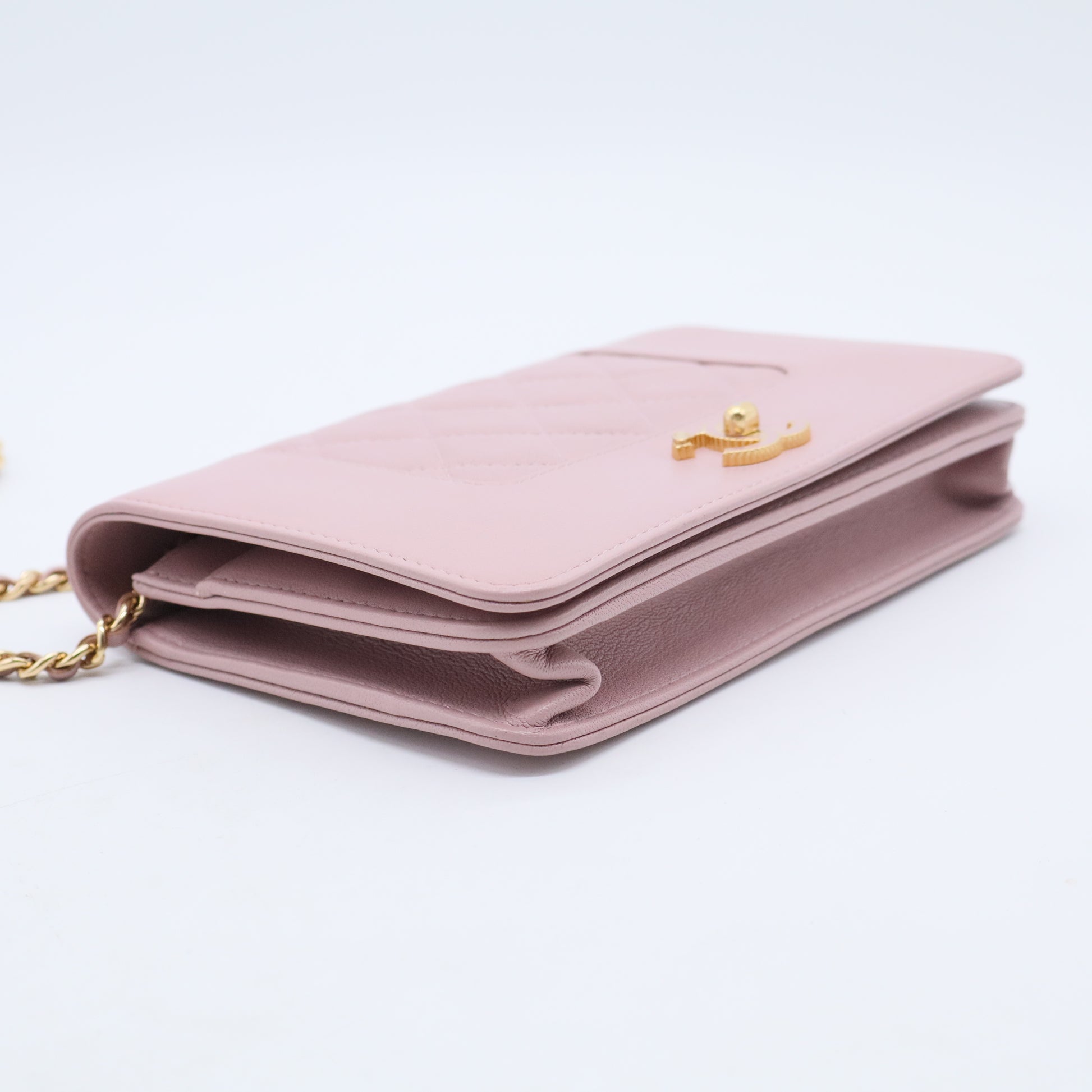 Mademoiselle Vintage Wallet on Chain Quilted Sheepskin B20513