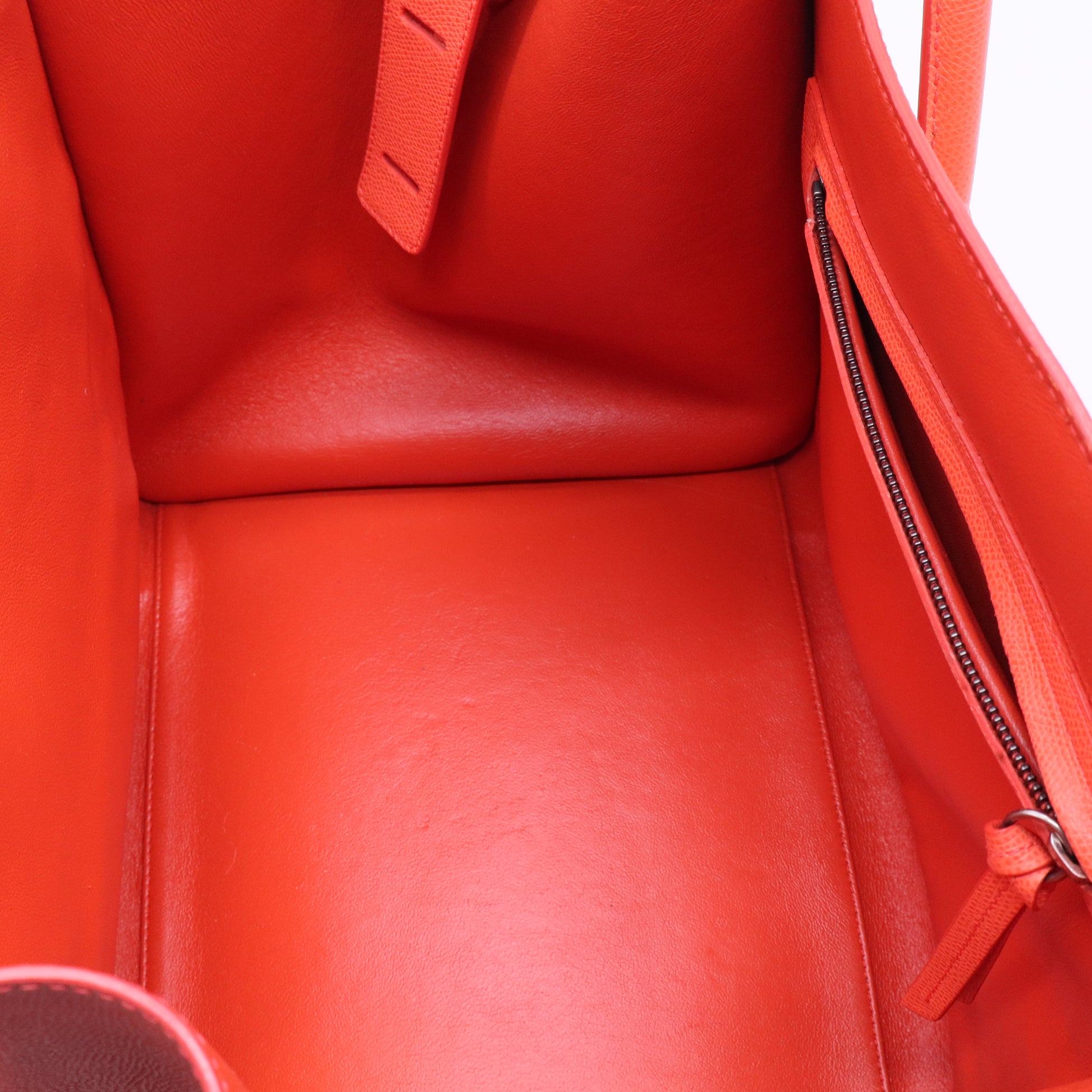 Grained Calfskin Medium Phantom Luggage Coral