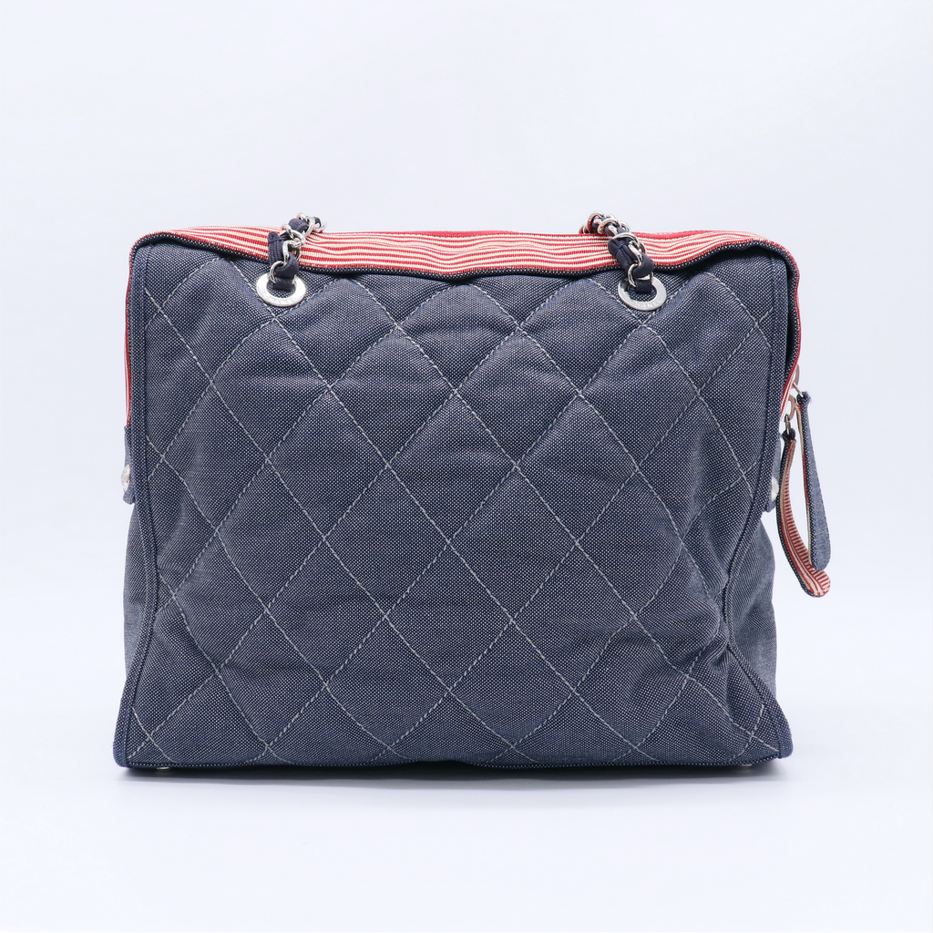 Chanel Blue Denim Tote B22477