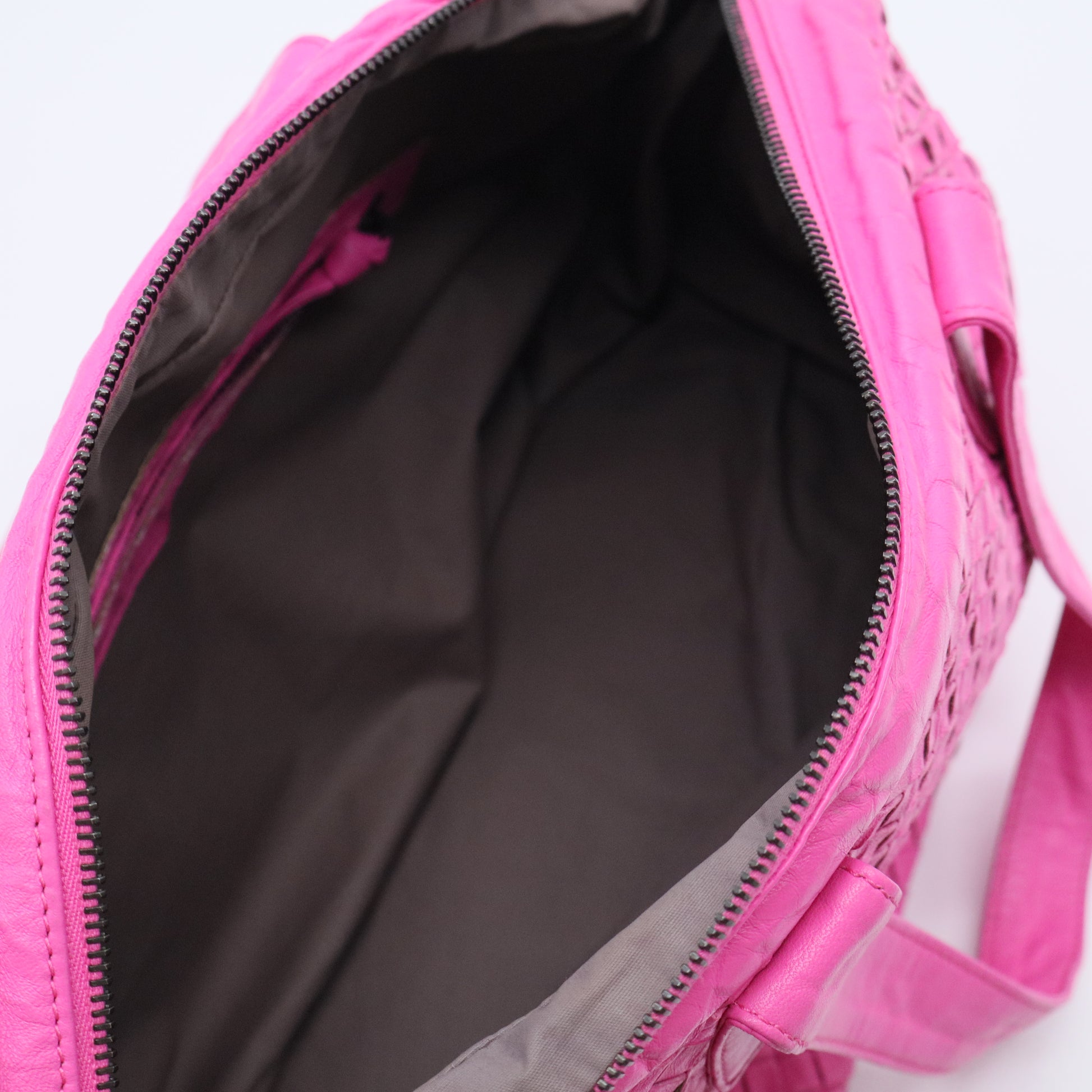 Nappa Intrecciato Boston Bag B20376