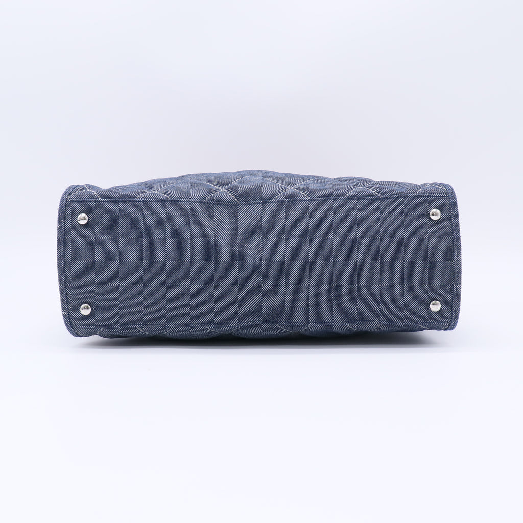 Chanel Blue Denim Tote B22477