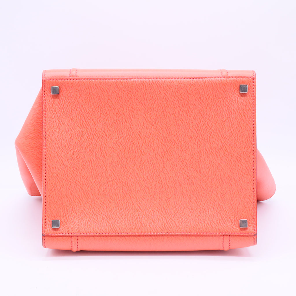 Grained Calfskin Medium Phantom Luggage Coral