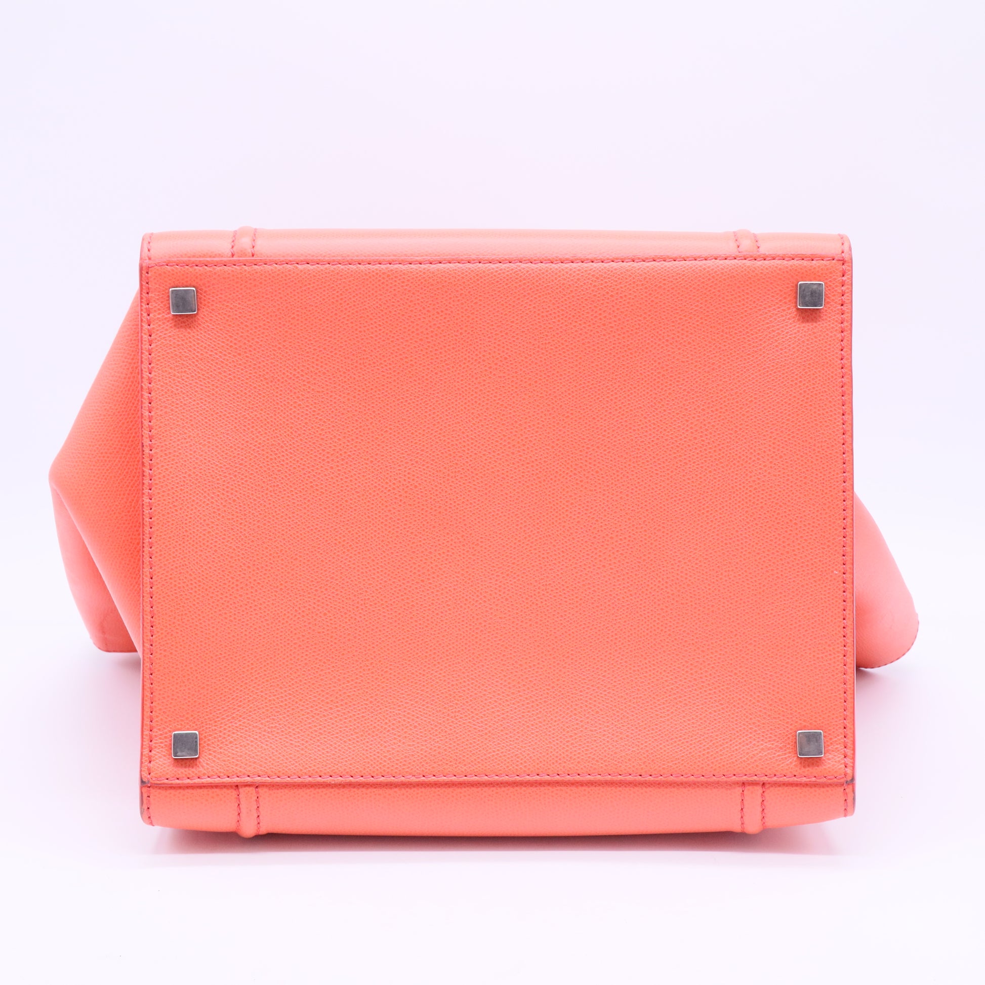 Grained Calfskin Medium Phantom Luggage Coral