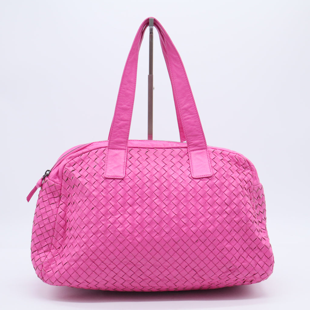 Nappa Intrecciato Boston Bag B20376