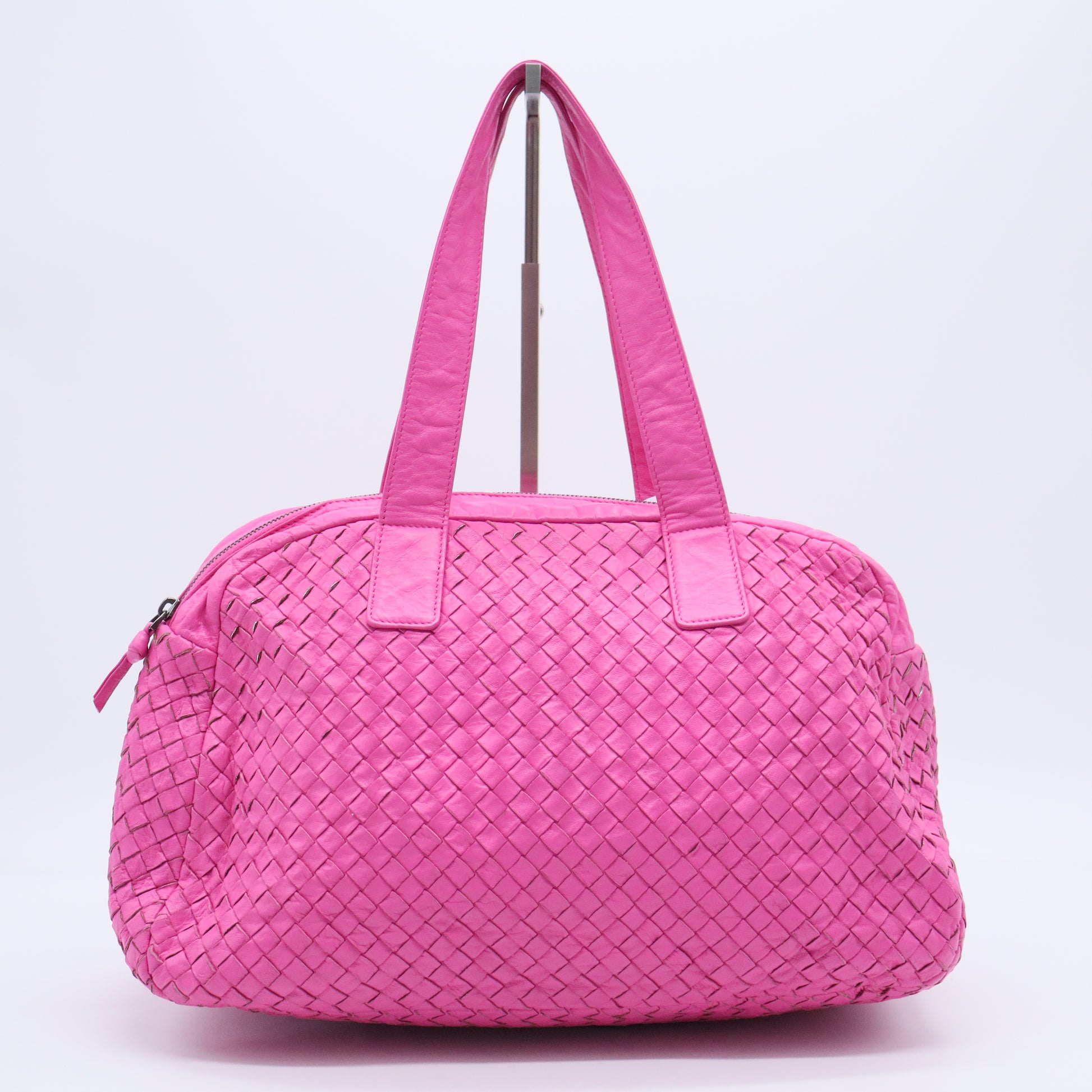 Nappa Intrecciato Boston Bag B20376