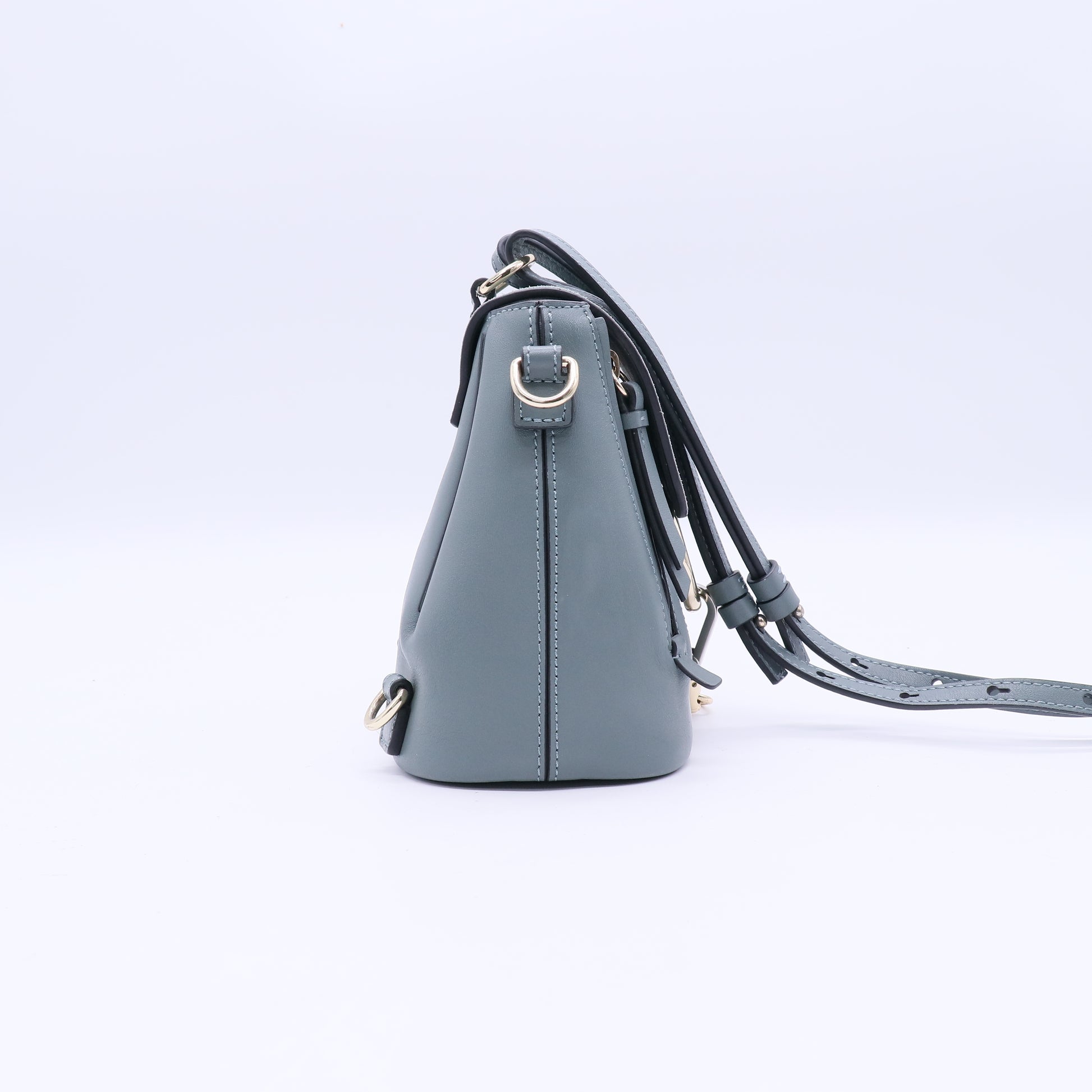 Chloe Suede Calfskin Mini Faye Backpack Cloudy Blue B20986