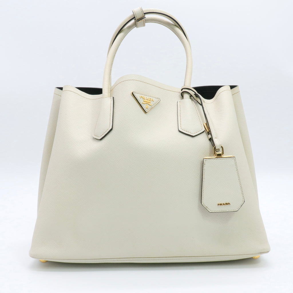 Saffiano Cuir Leather Double Medium twins