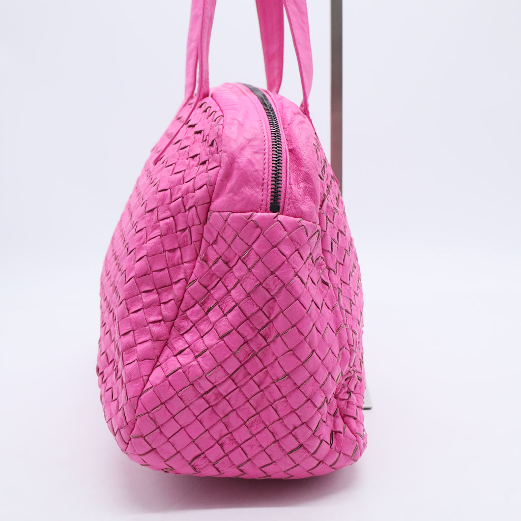 Nappa Intrecciato Boston Bag B20376