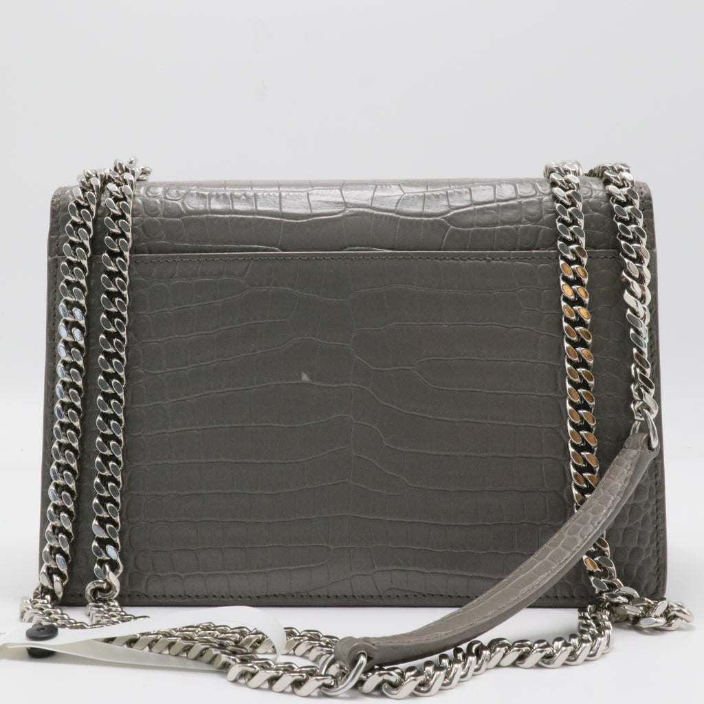 Crocodile Embossed Medium Monogram Sunset Bag