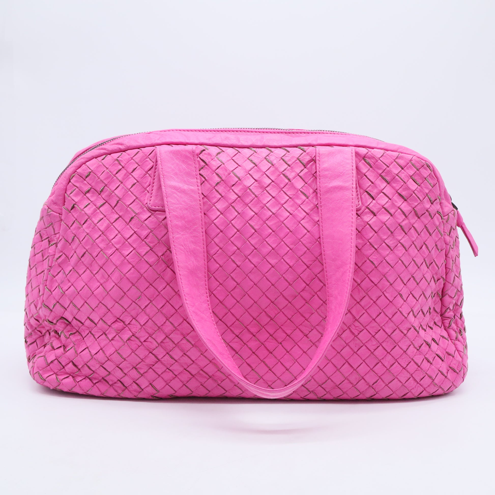 Nappa Intrecciato Boston Bag B20376