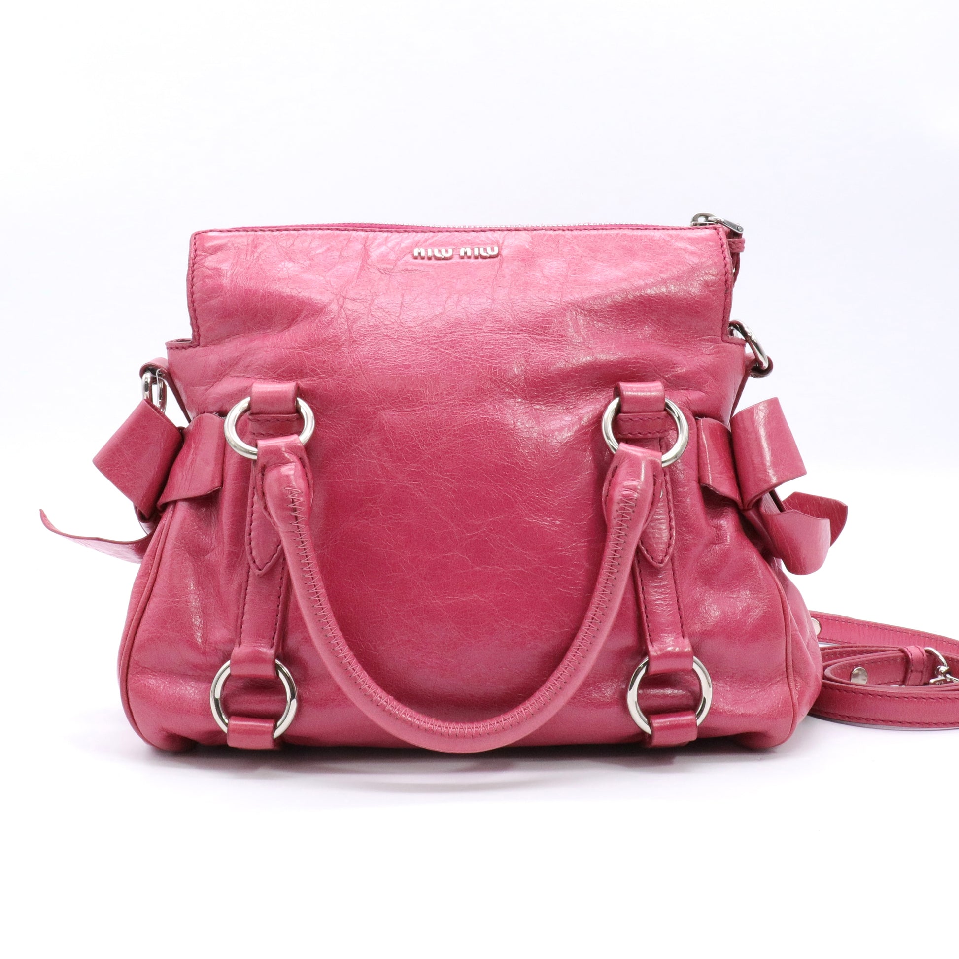 Vitello Lux Mini Bow Bag Loto twins