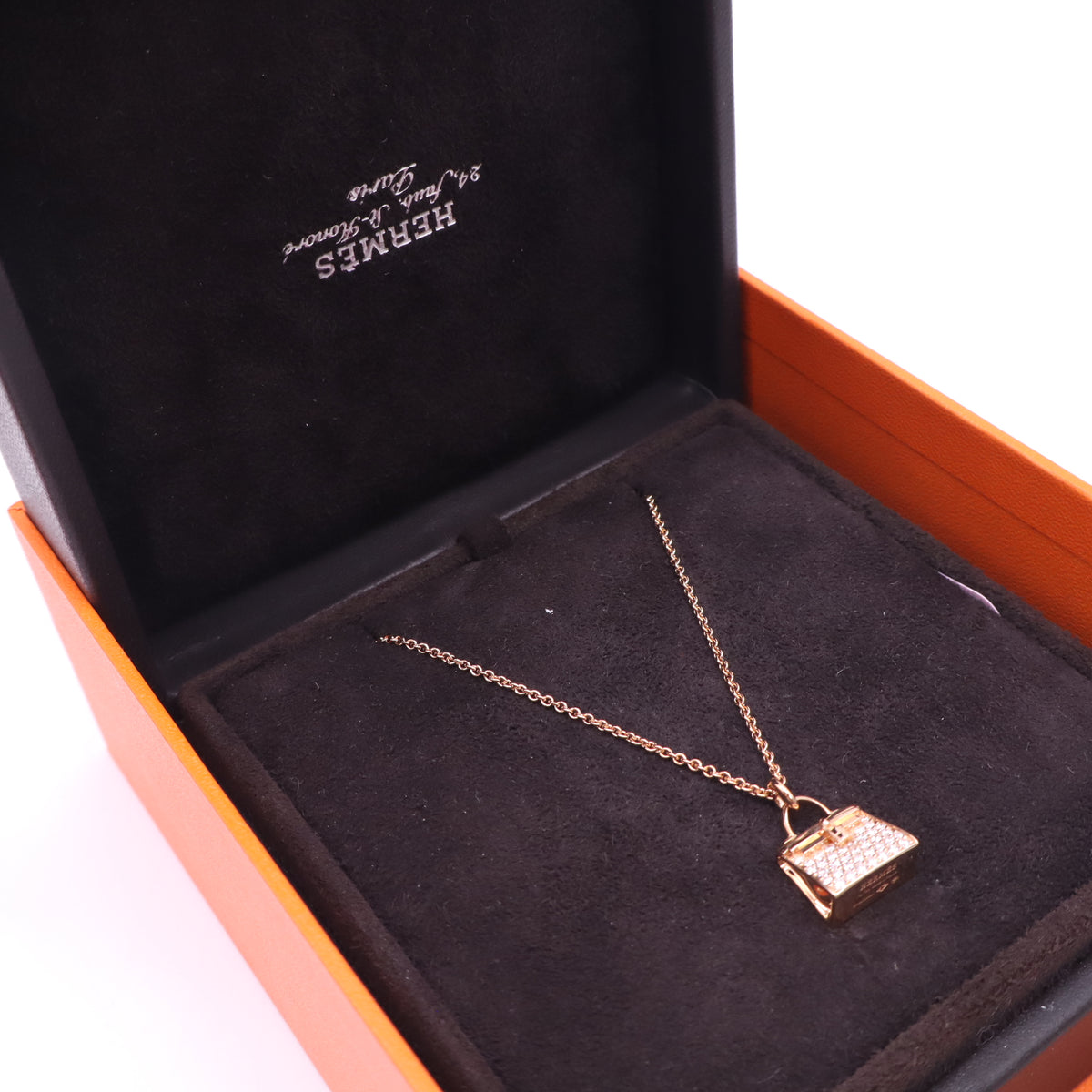 Hermès Amulettes Kelly Pendant Necklace Twins LDJ6058