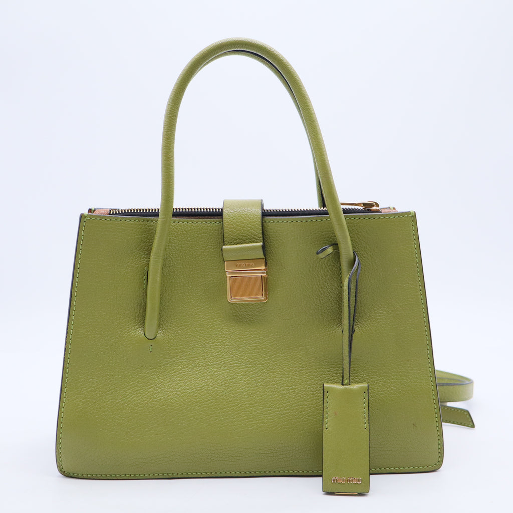 Madras Sac Cabas Convertible en Cuir Moyen B20284