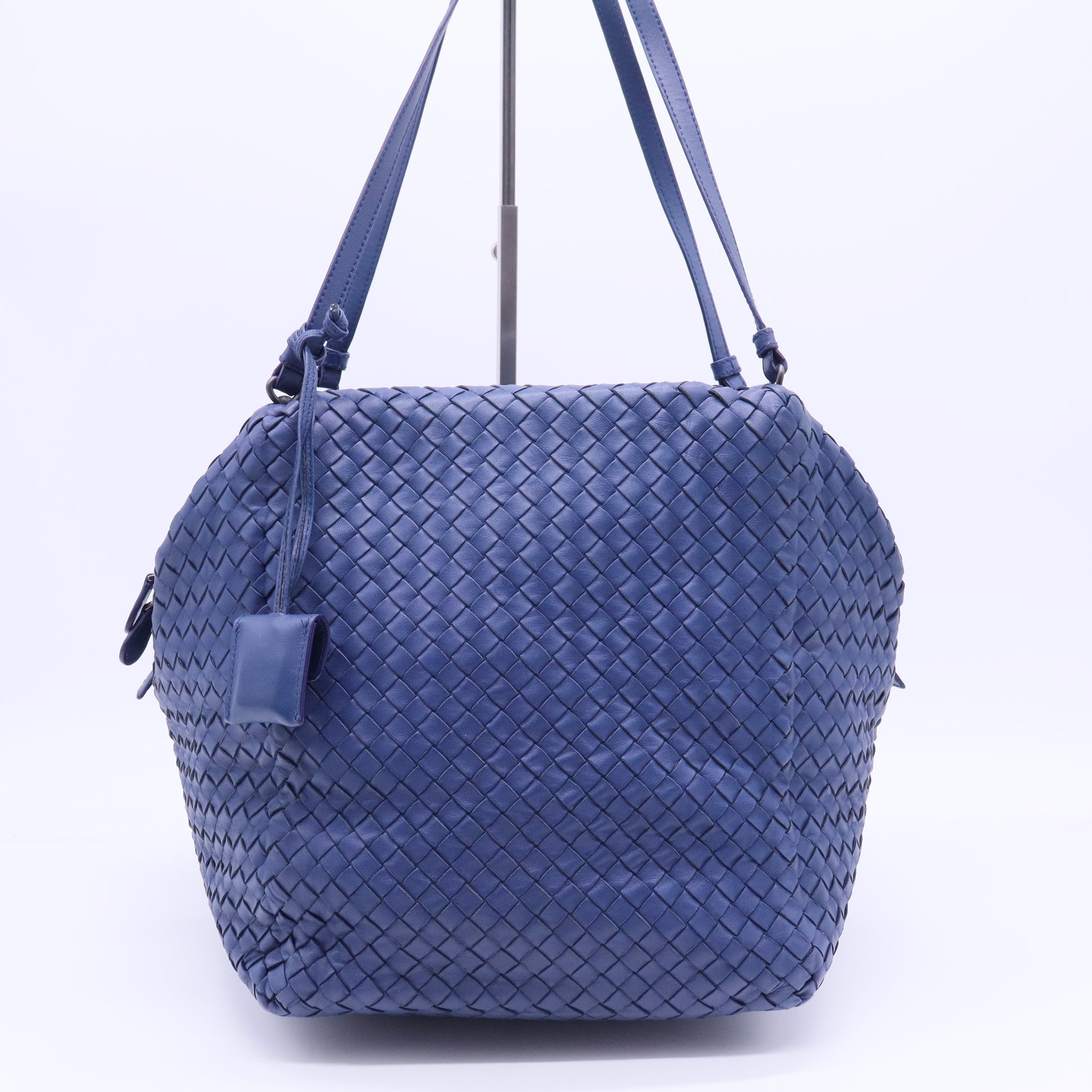 Intrecciato Leather Tote Twins