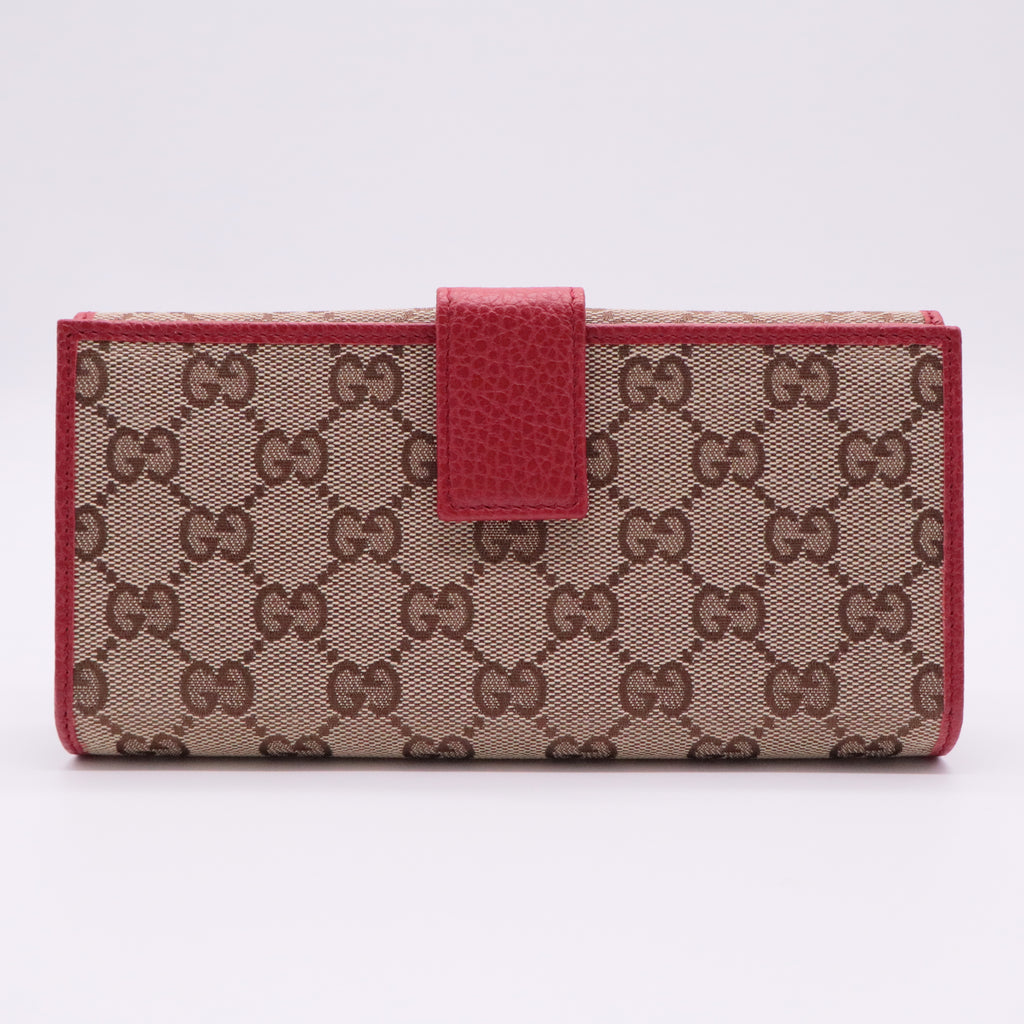 GG Canvas Continental Flap Wallet