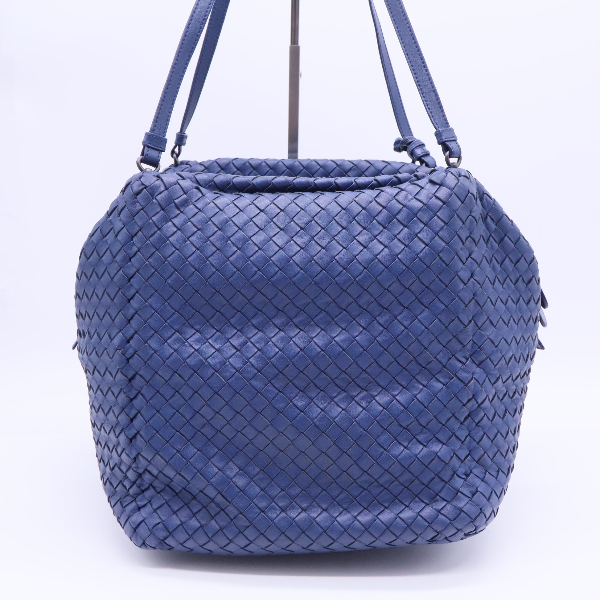 Intrecciato Leather Tote Twins