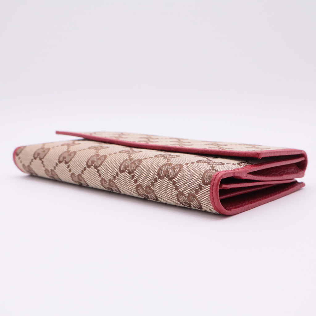 GG Canvas Continental Flap Wallet