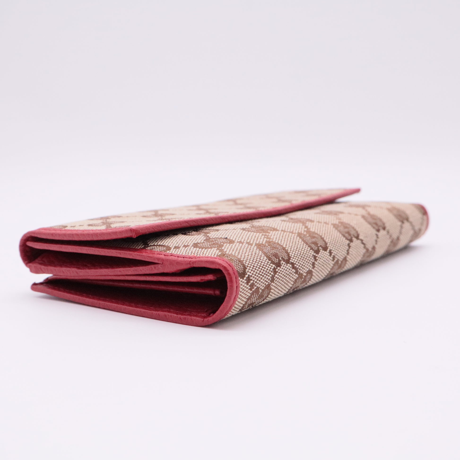 GG Canvas Continental Flap Wallet