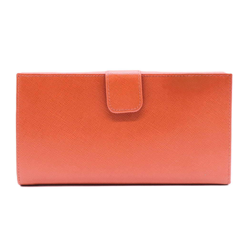 Saffiano Leather Long Wallet