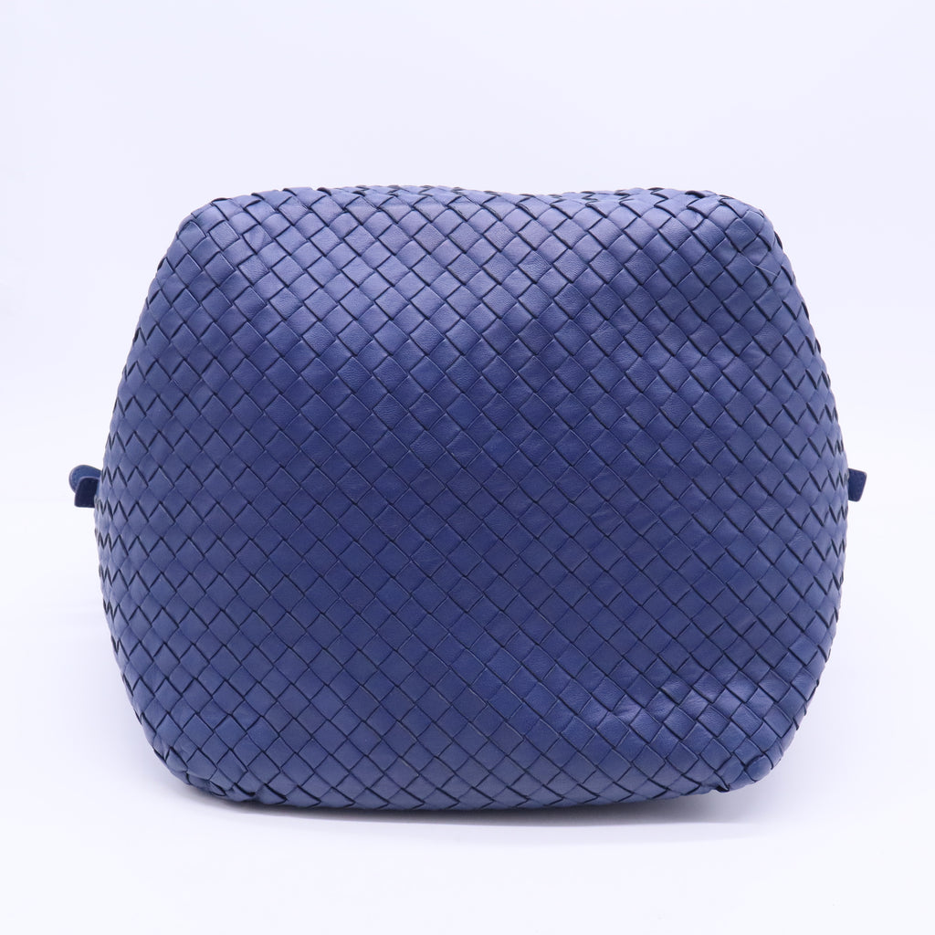 Intrecciato Leather Tote Twins