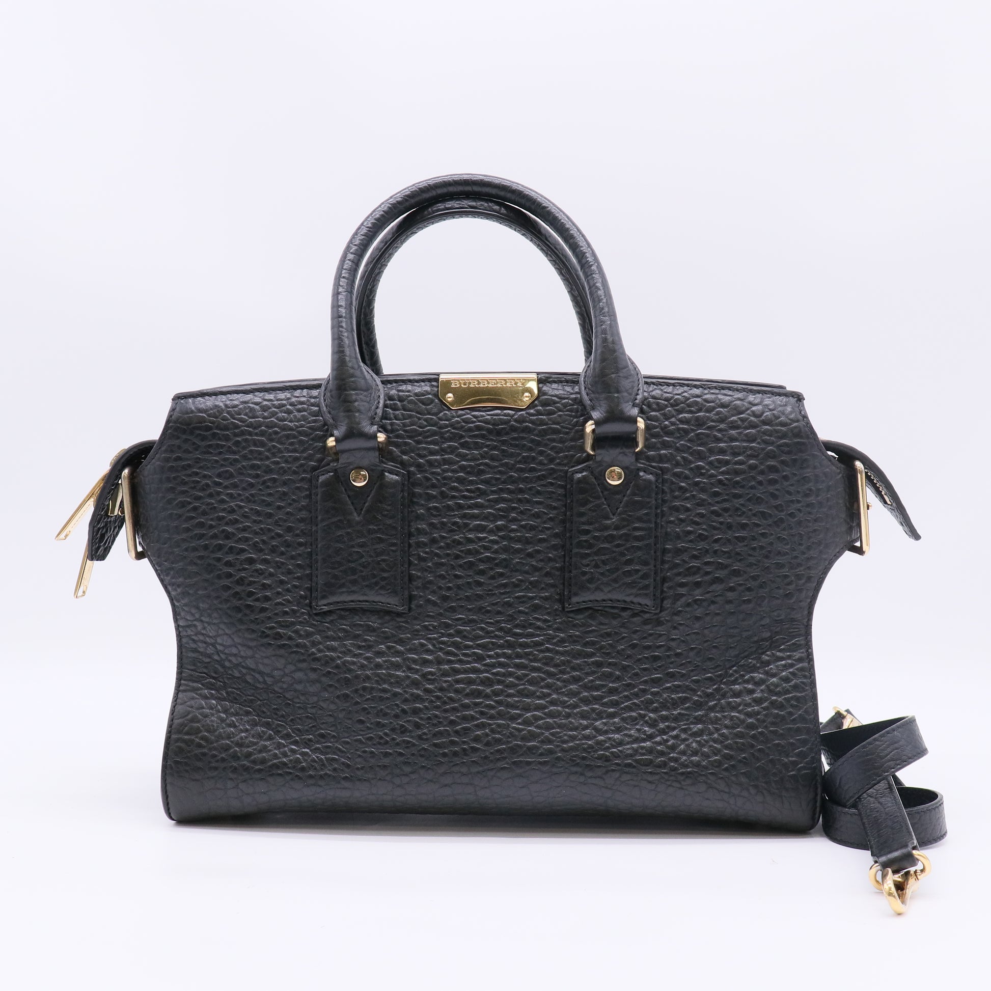 Burberry Heritage Grain Leather Clifton Satchel Bag B23507