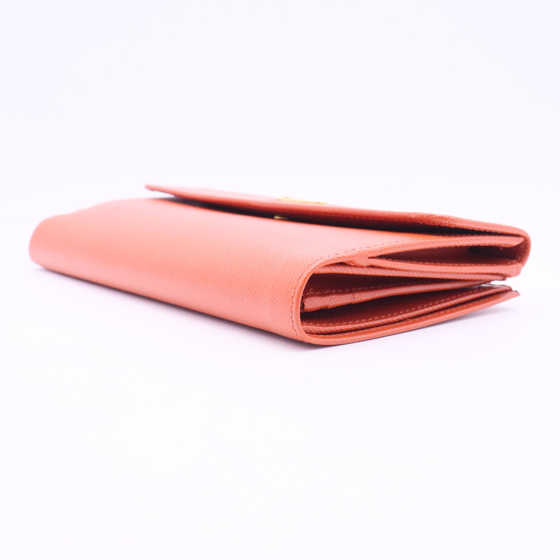 Saffiano Leather Long Wallet