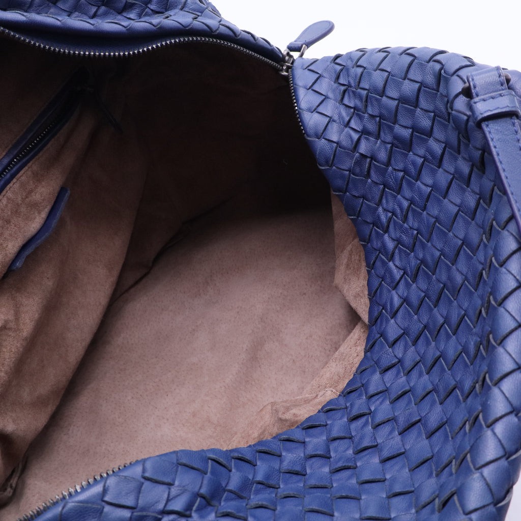 Intrecciato Leather Tote Twins