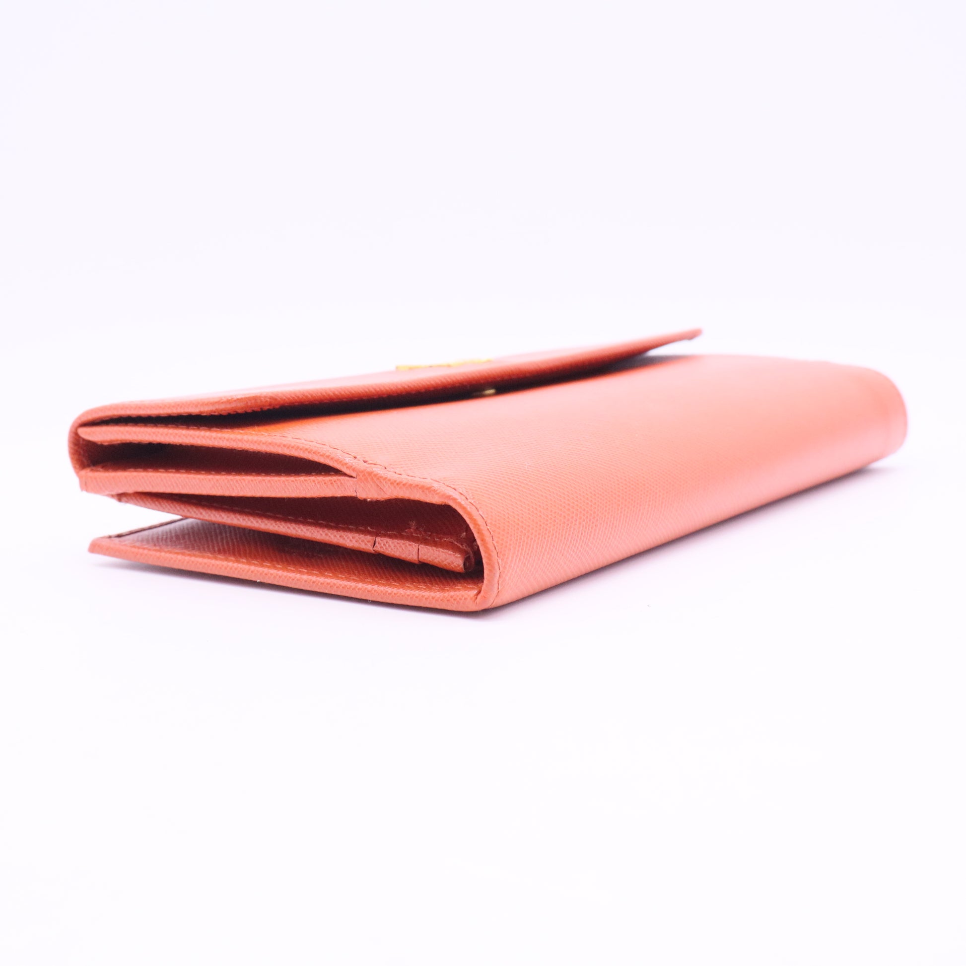 Saffiano Leather Long Wallet