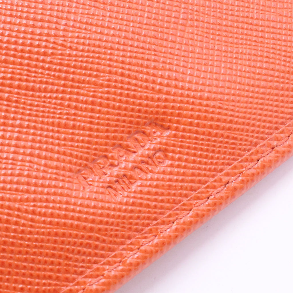 Saffiano Leather Long Wallet