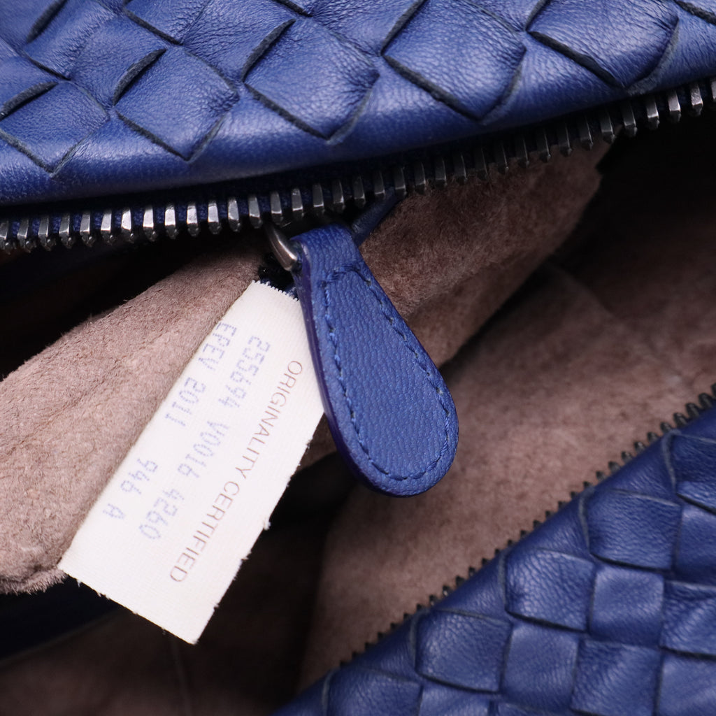 Intrecciato Leather Tote Twins